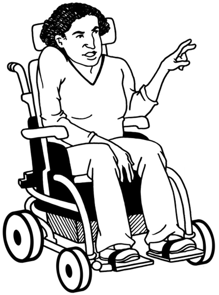 wheelchair electric woman